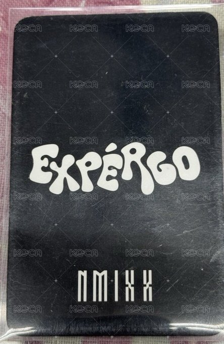 expérgo mk 特典卡 預售裴 背面