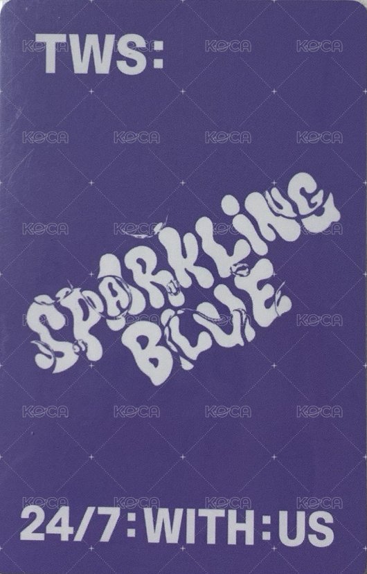 Sparkling Blue 專輯卡 L ver. KYUNGMIN 背面