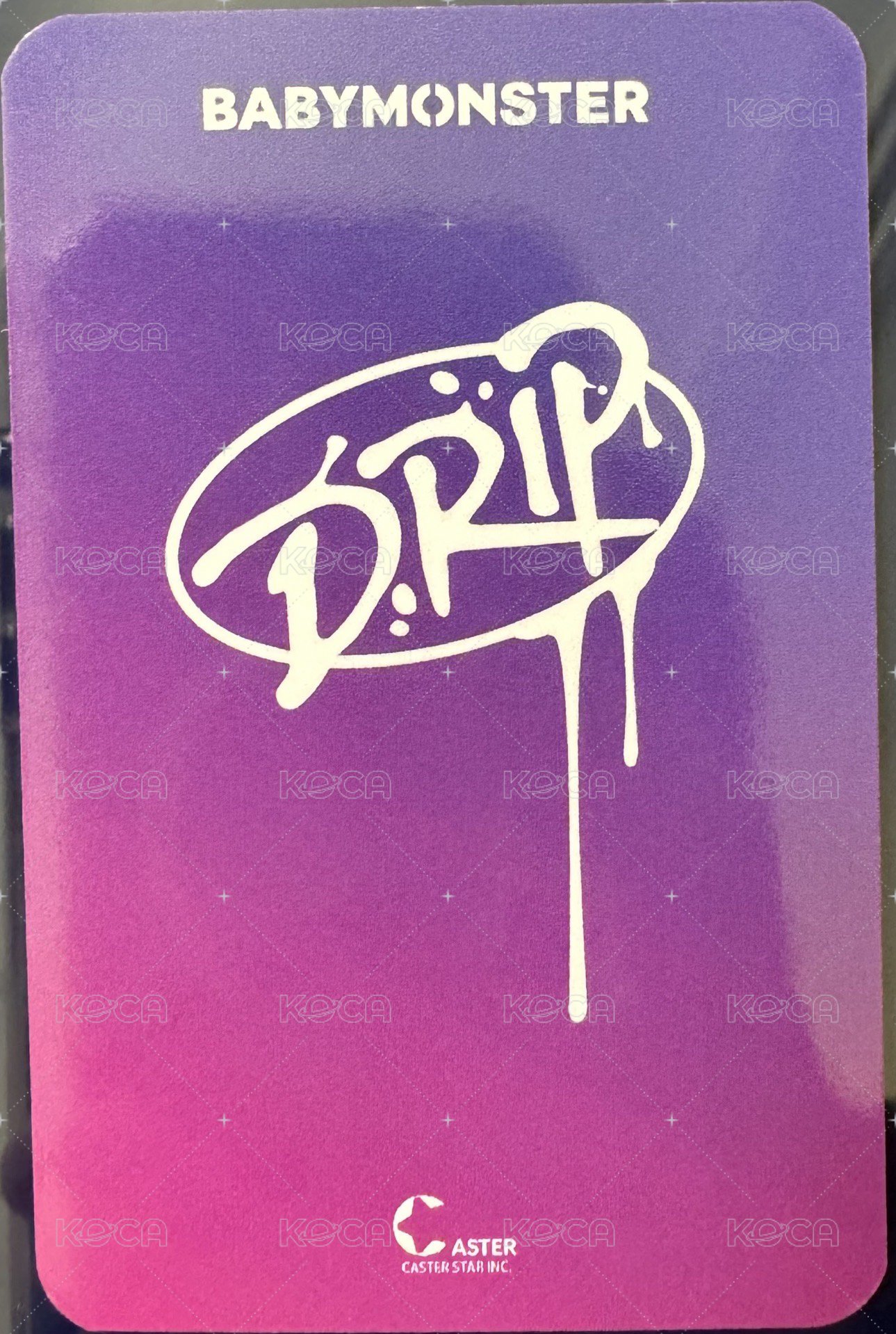 DRIP 滿額卡 上海深圳快閃專輯滿額卡 Ahyeon 背面