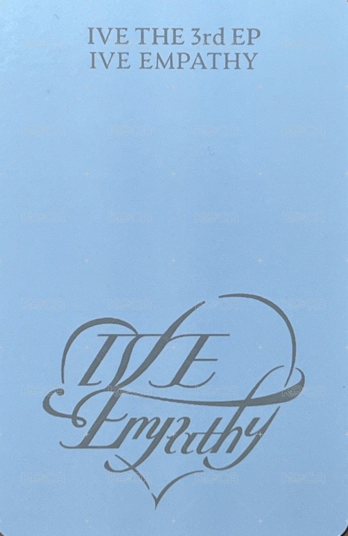 IVE EMPATHY 星船 特典卡 3+1 ver. 背面