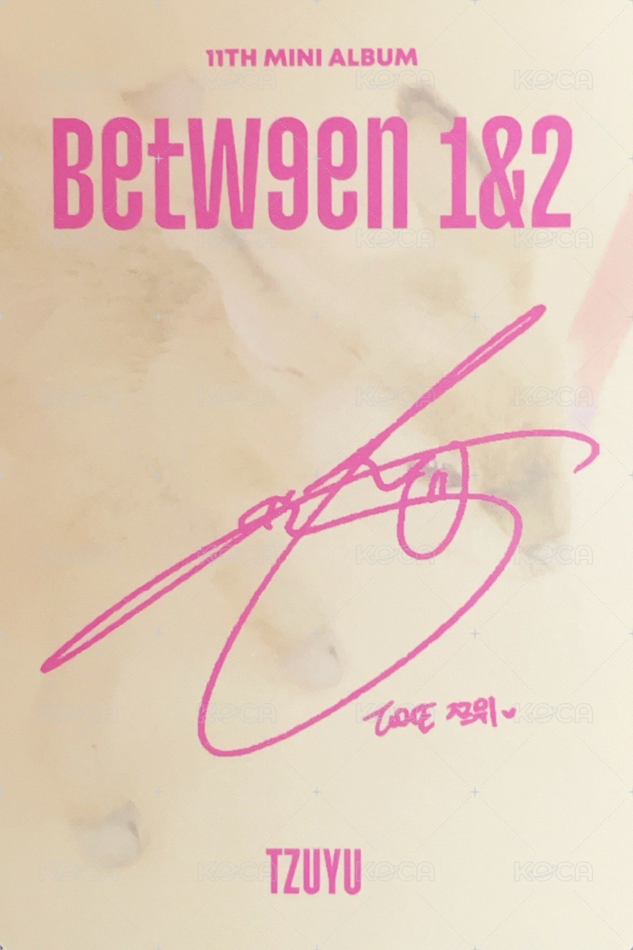 BETWEEN 1&2 專輯卡  背面