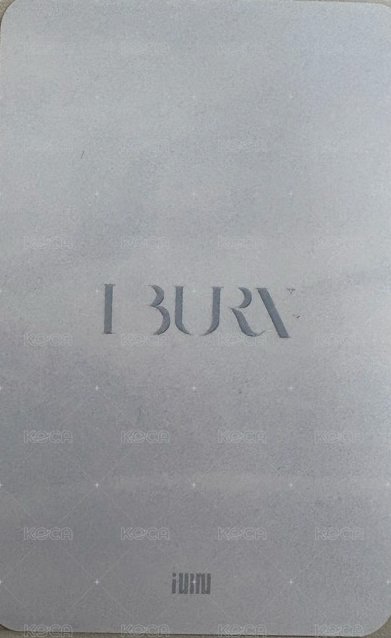 I BURN mk 線上1.0 簽售卡  背面