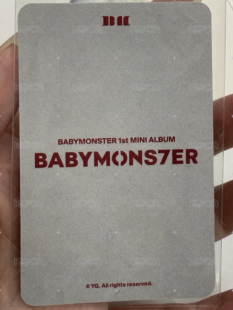 BABYMONS7ER yg 幸運卡 Ahyeon ver.D 背面