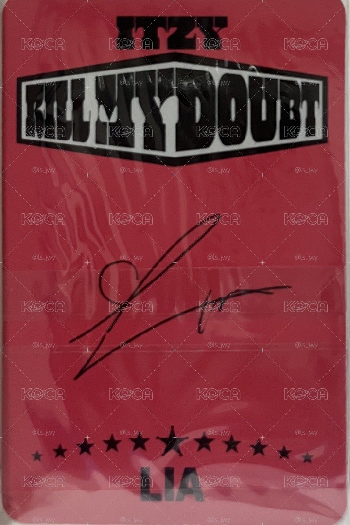ITZY LIA KILL MY DOUBT專卡