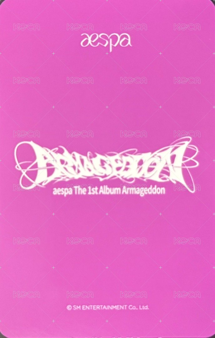 Armageddon House Of Kpop 簽售卡 新加坡簽售柚 背面