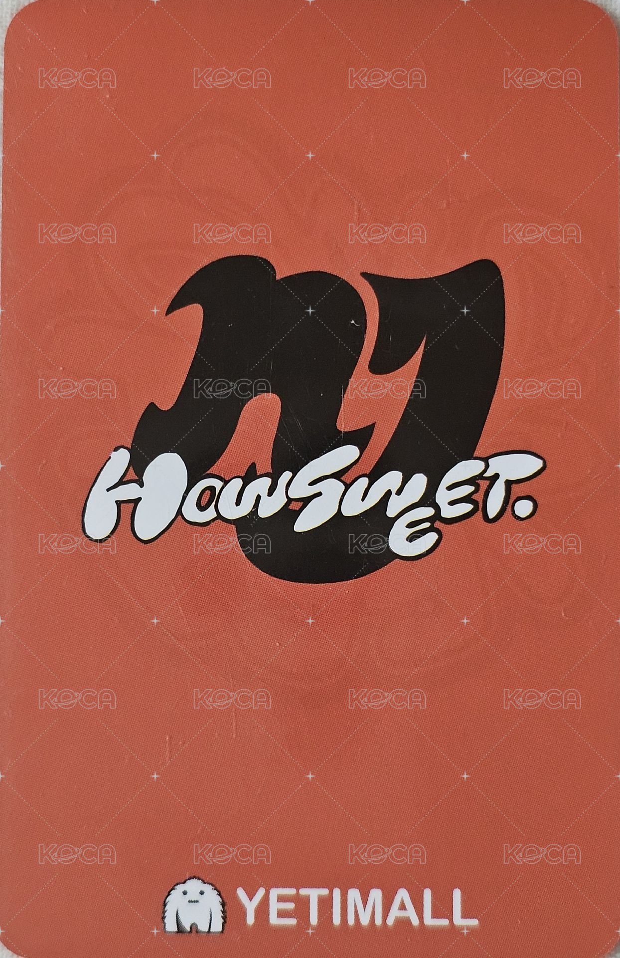 How Sweet yeti 簽售卡 簽售 - Hanni 背面
