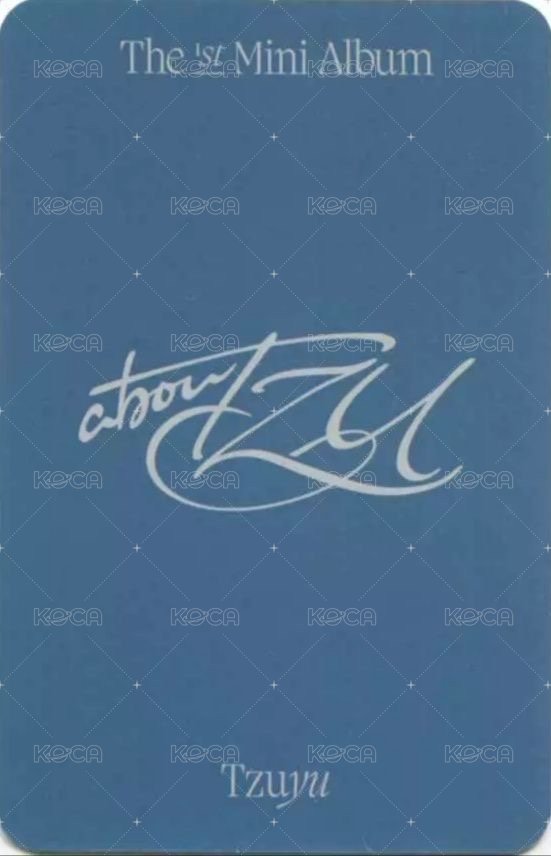 aboutTzu  bdm 特典卡  背面