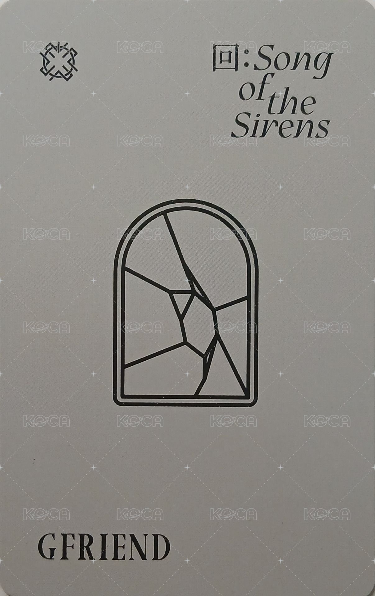 回：Song of the Sirens 專輯卡 預售禮 背面