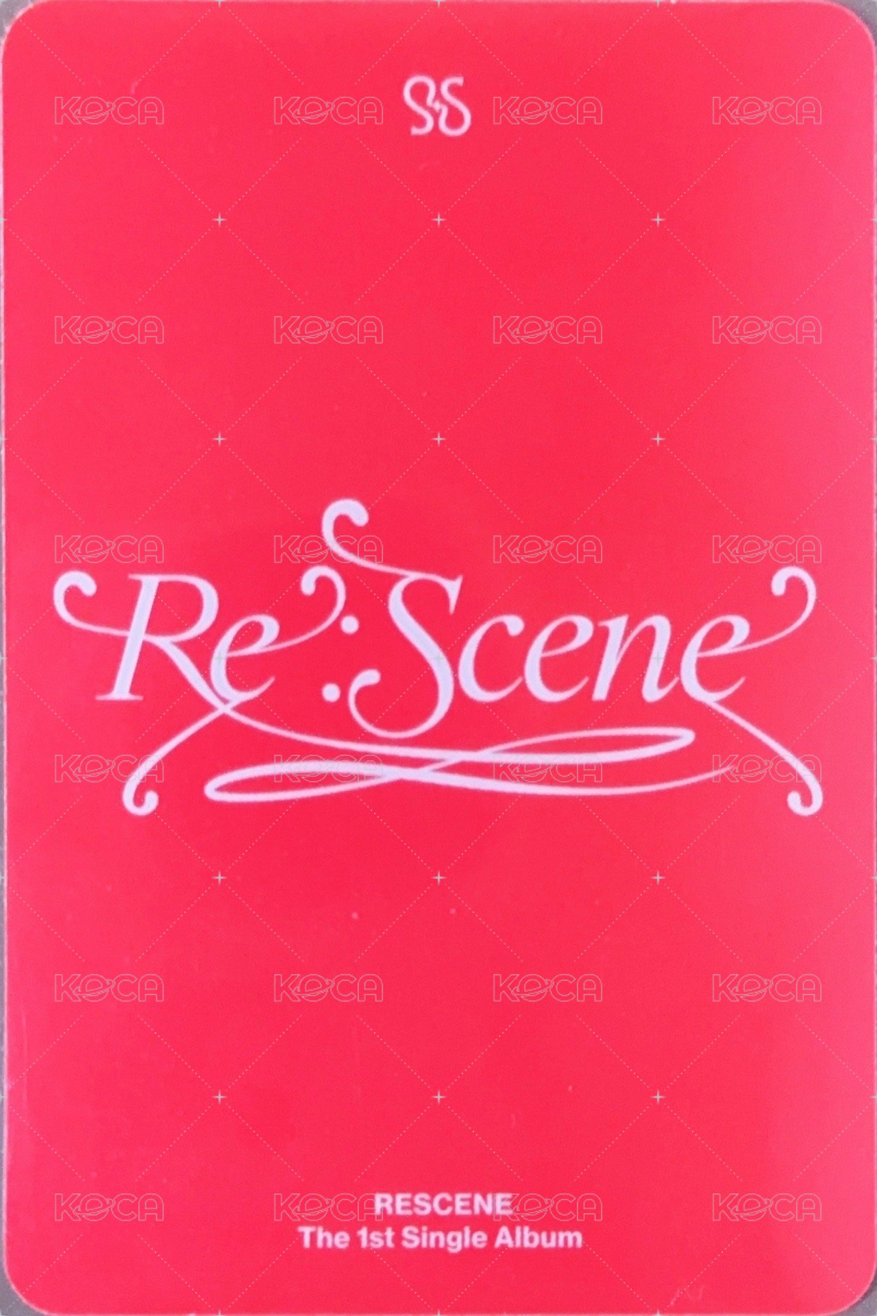 Re:Scene 專輯卡 單曲一 pb紅版專卡 背面