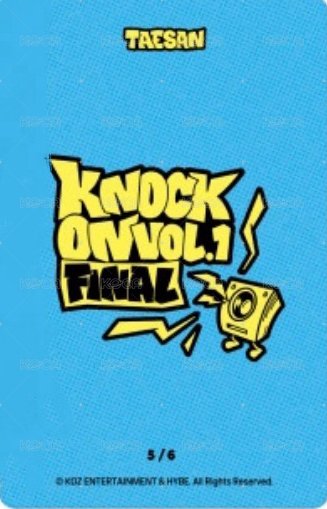 Knock On 巡迴 隨機卡 FINAL 場周 4 背面