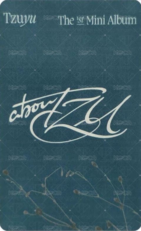 aboutTzu  jyp real touch 特典卡  背面