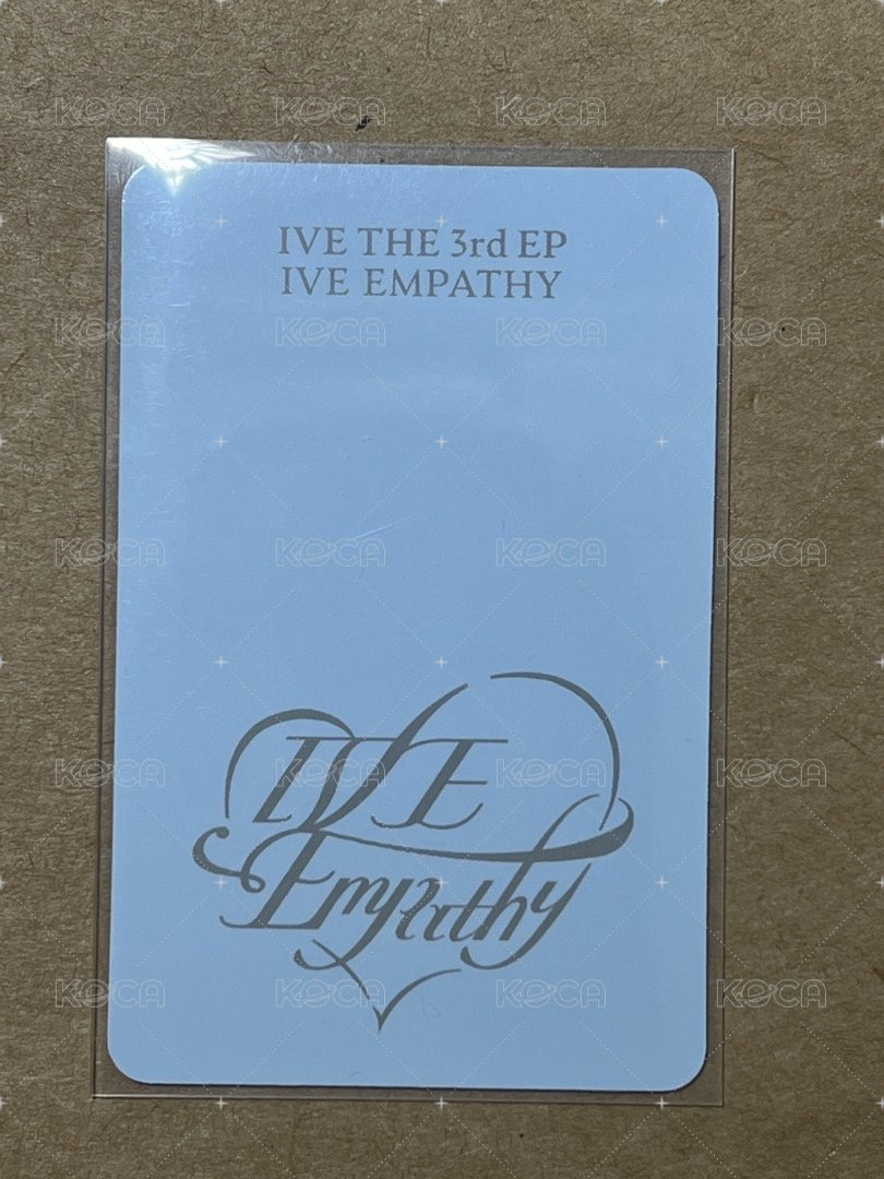 IVE EMPATHY 星船 特典卡 LIZ 星船3+1 背面