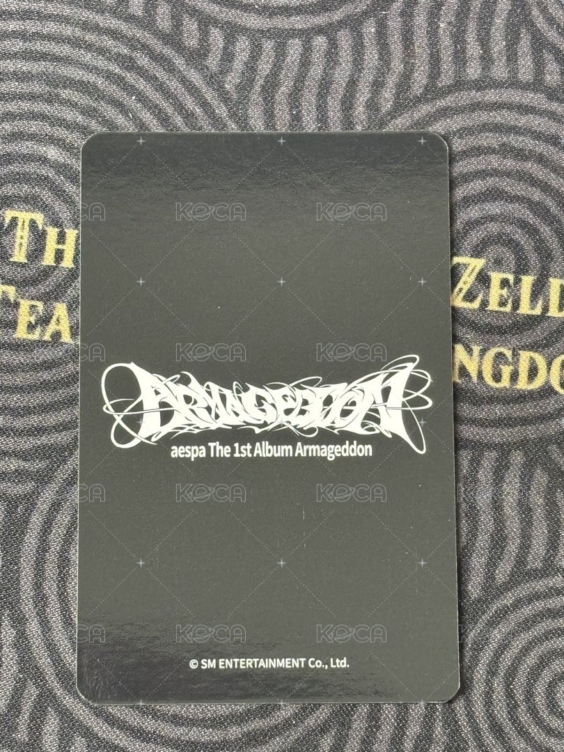 Armageddon bdm 簽售卡 大邱柚 背面