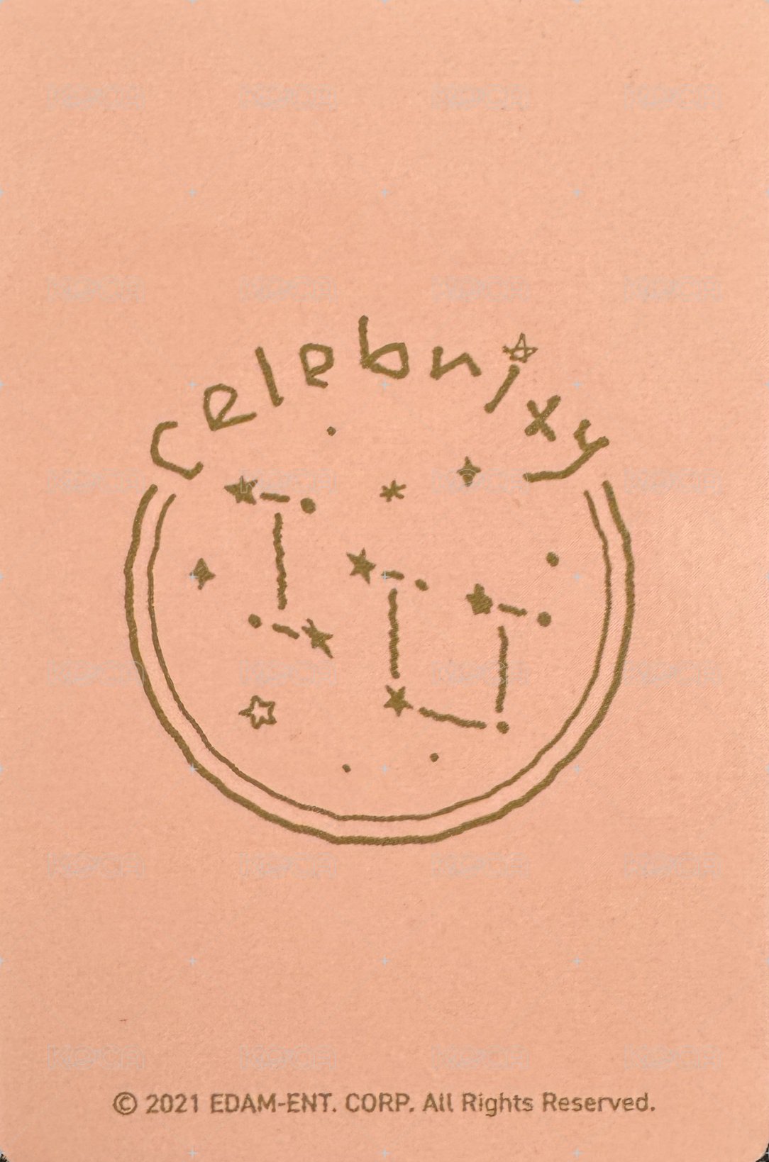 Celebrity 周邊卡 鐵盒卡 背面
