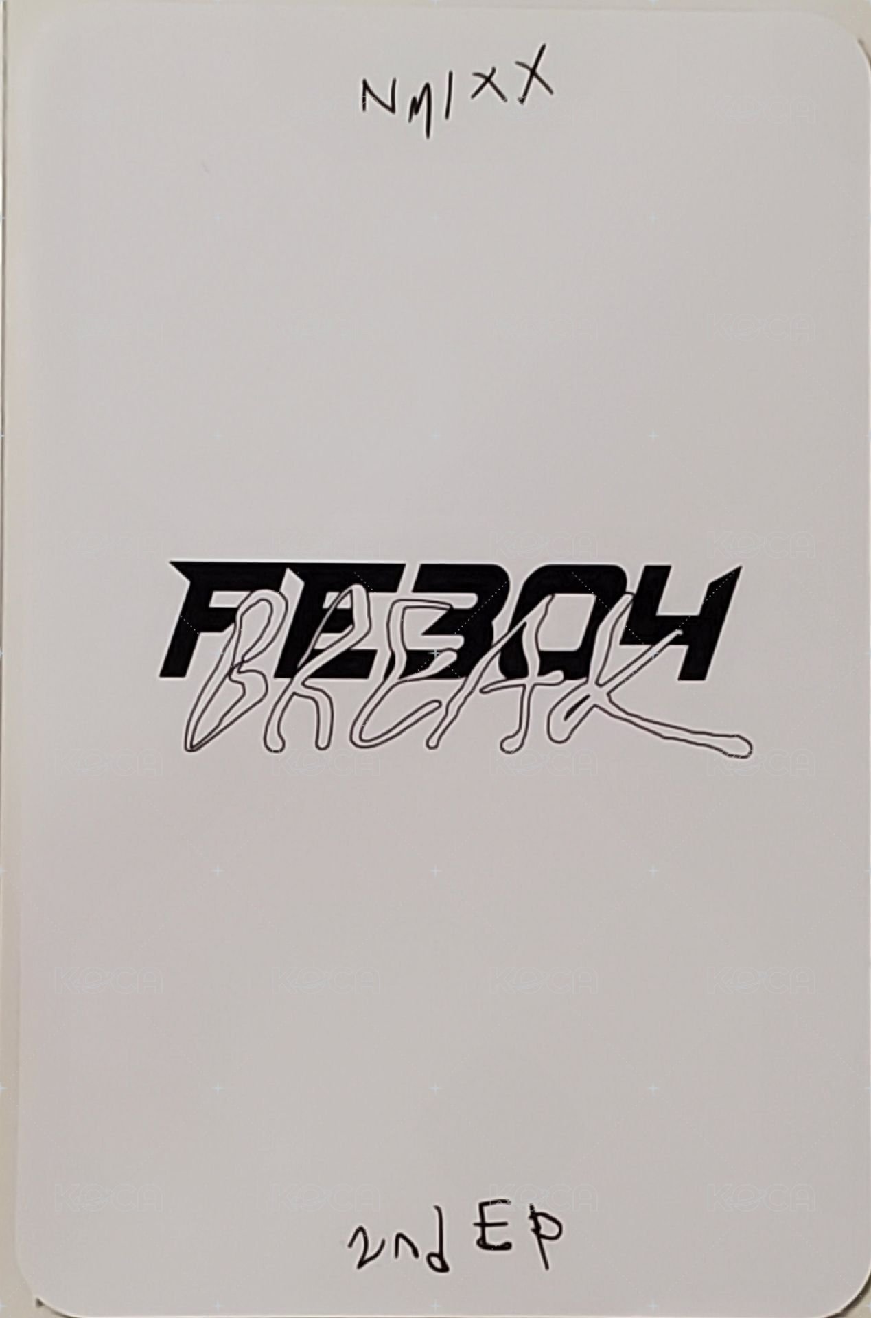 Fe3O4: BREAK jyp 預售 特典卡  背面