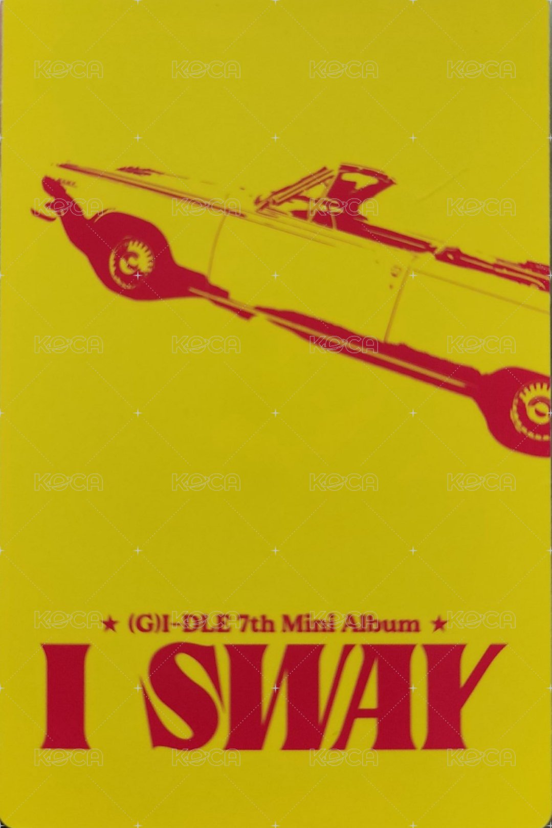I SWAY 專輯卡 電子專專卡 背面