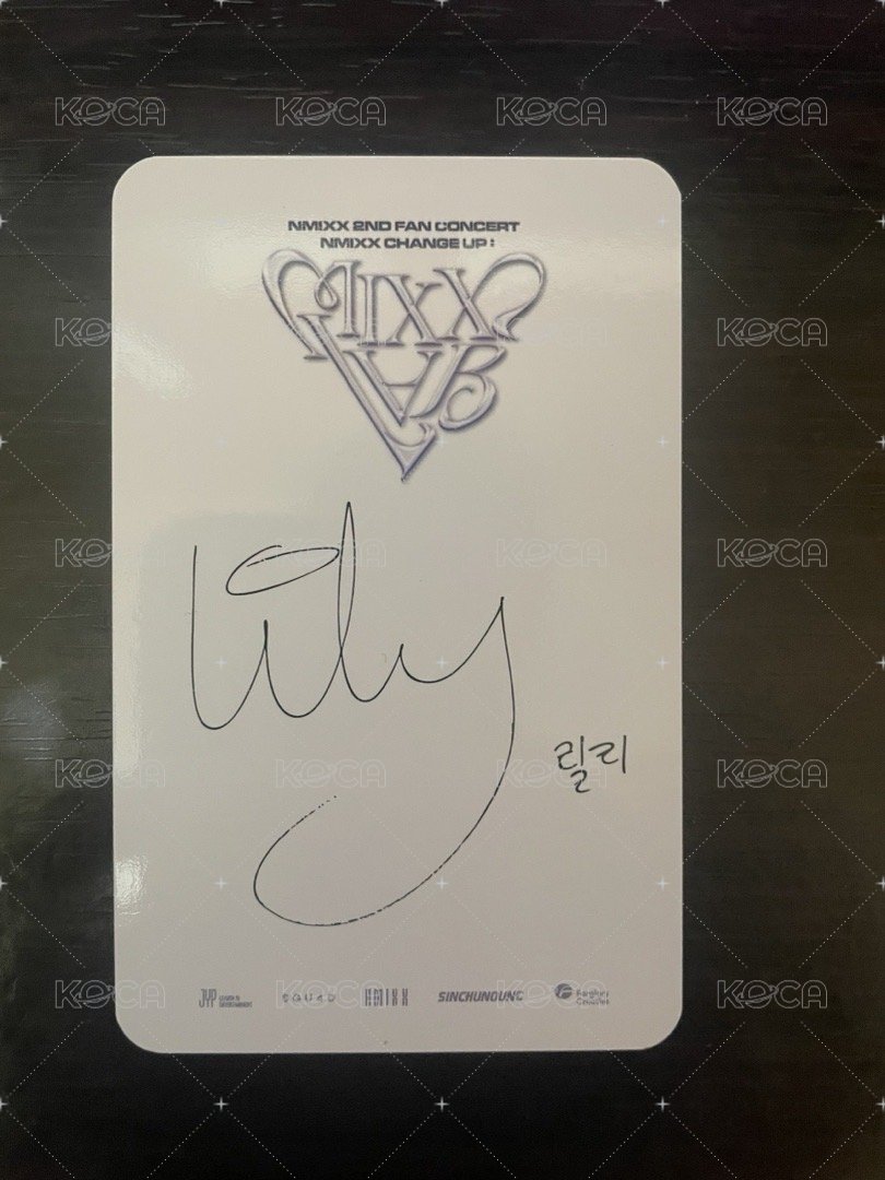 MIXX LAB 入場卡 / 場限卡 2ND FAN CONCERT IN TAIPEI Day 2 入場卡莉 背面