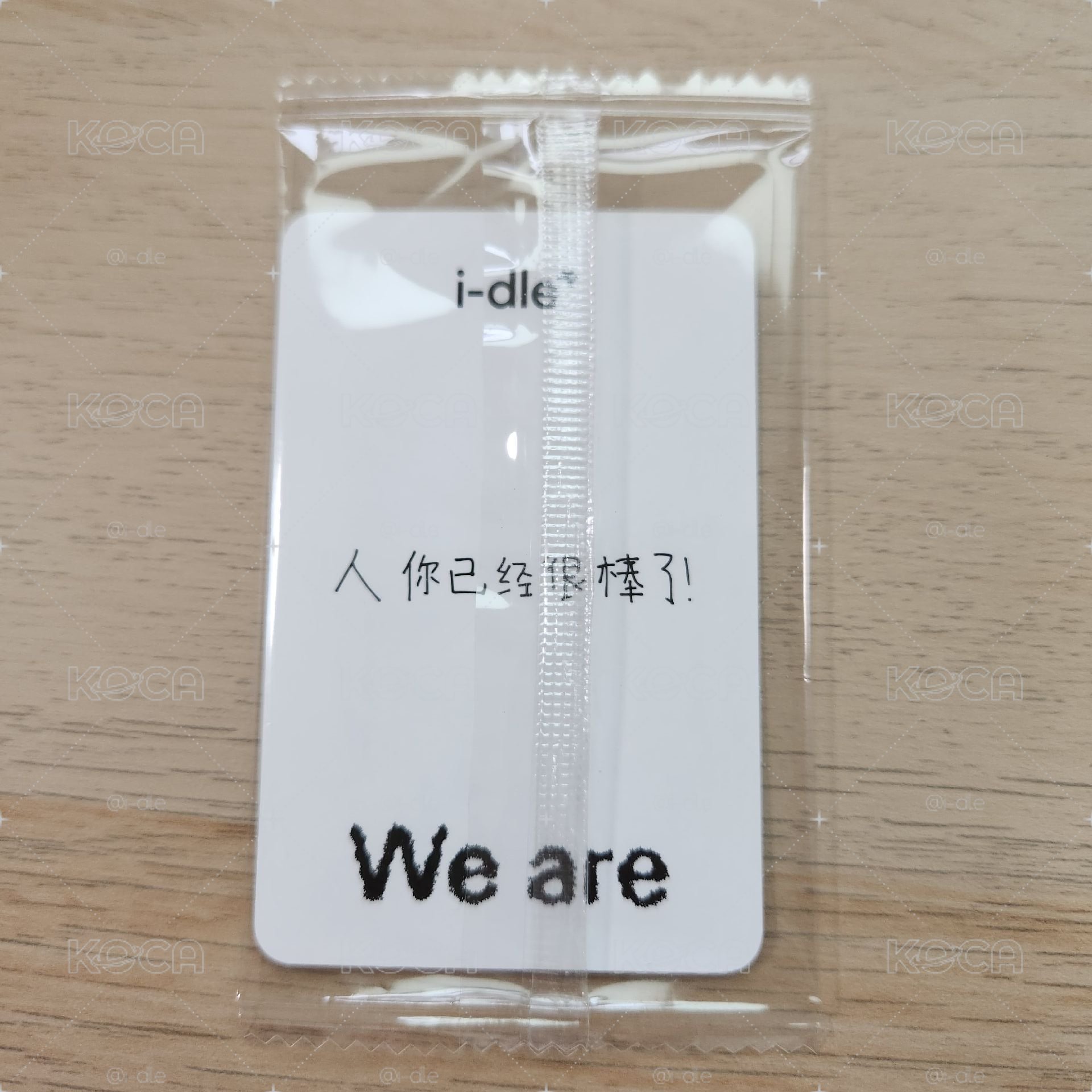 WE ARE k4小娟 中文卡背