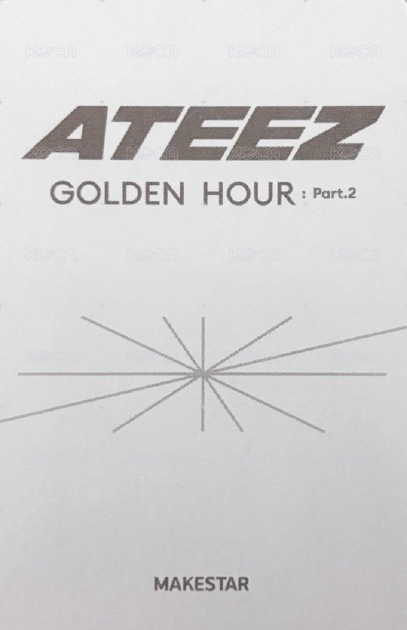 GOLDEN HOUR : Part.2 ms 特典卡  背面