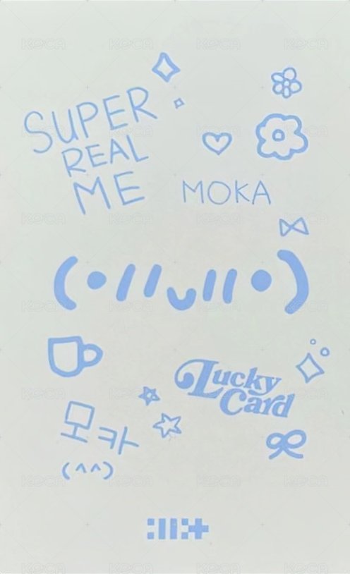 SUPER REAL ME 專輯卡 SUPER ME ver.  背面