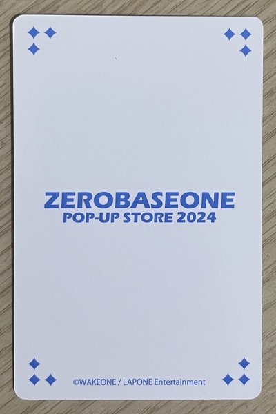 ZB1章昊 澀谷快閃店隨機卡ver.D