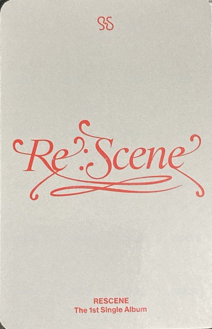 Re:Scene 專輯卡 pb photocard A ver.1 背面
