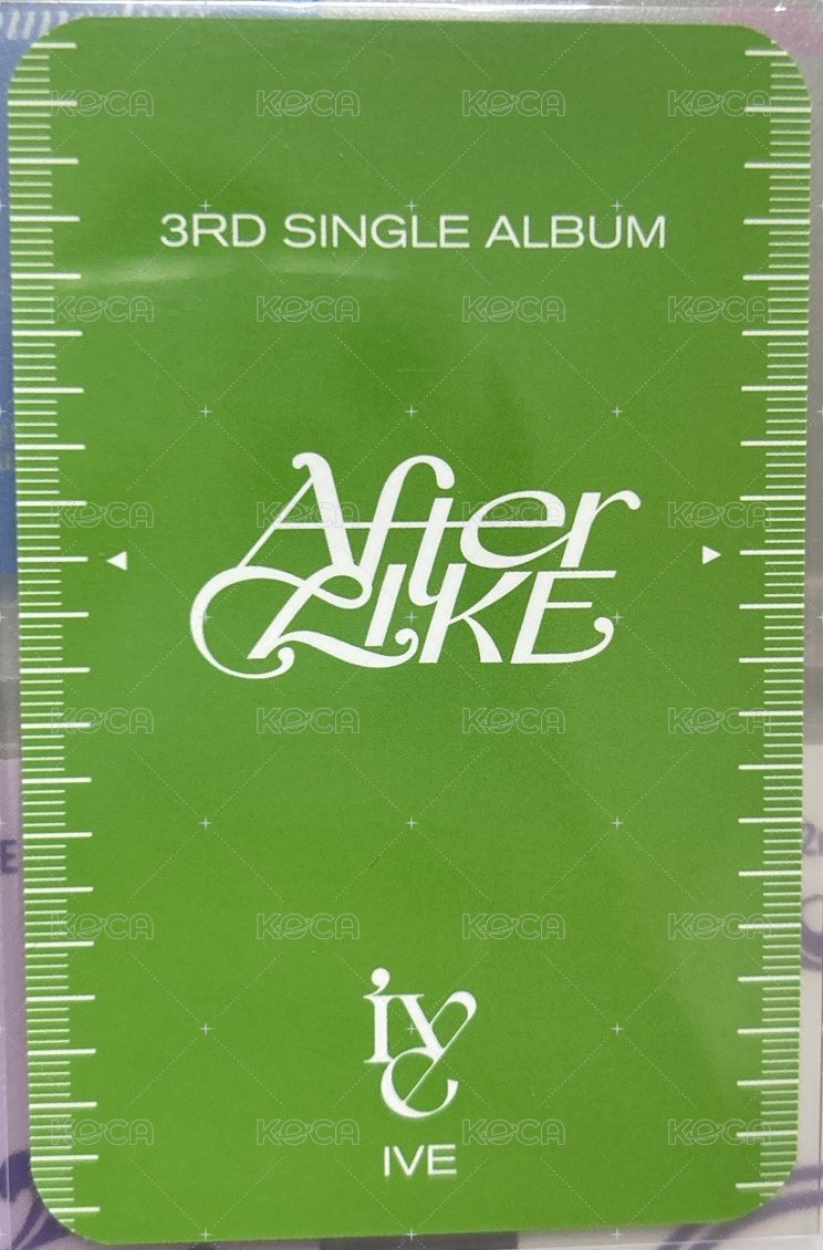 After LIKE 楠藝 特典卡 怜 背面
