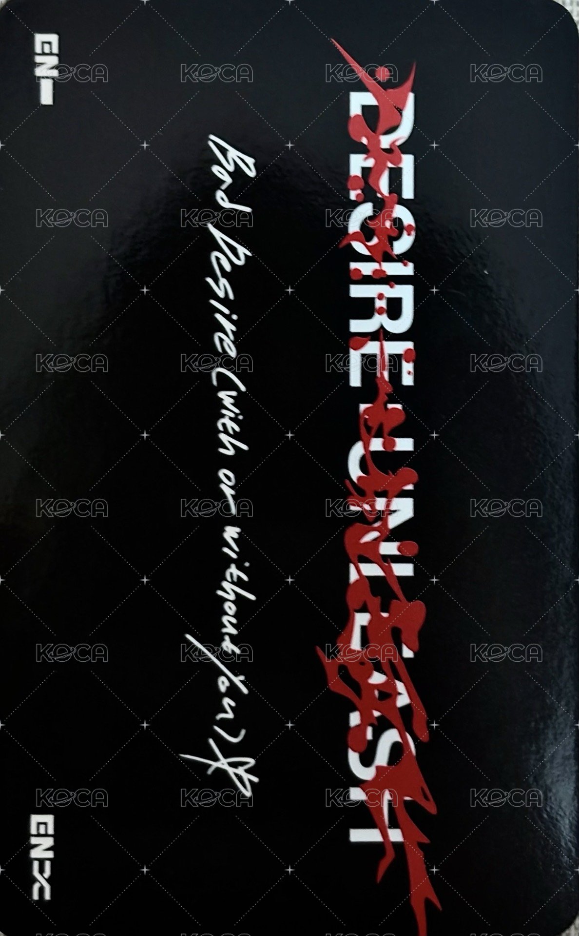 迷六 打歌卡 Bad Desire  背面