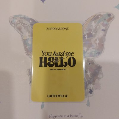 ZEROBASEONE You had me at HELLO WM LD 敲頭 章昊 ZHANG HAO