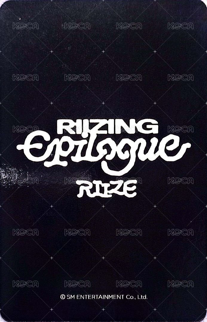 RIIZING : Epilogue k4 特典卡 RIIZE Anton RIIZING EPILOGUE  預售 背面