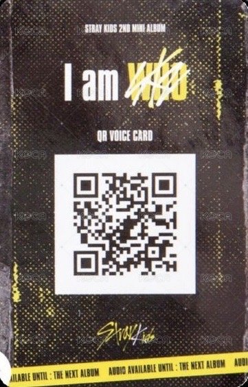 I am WHO 專輯卡 白版 背面