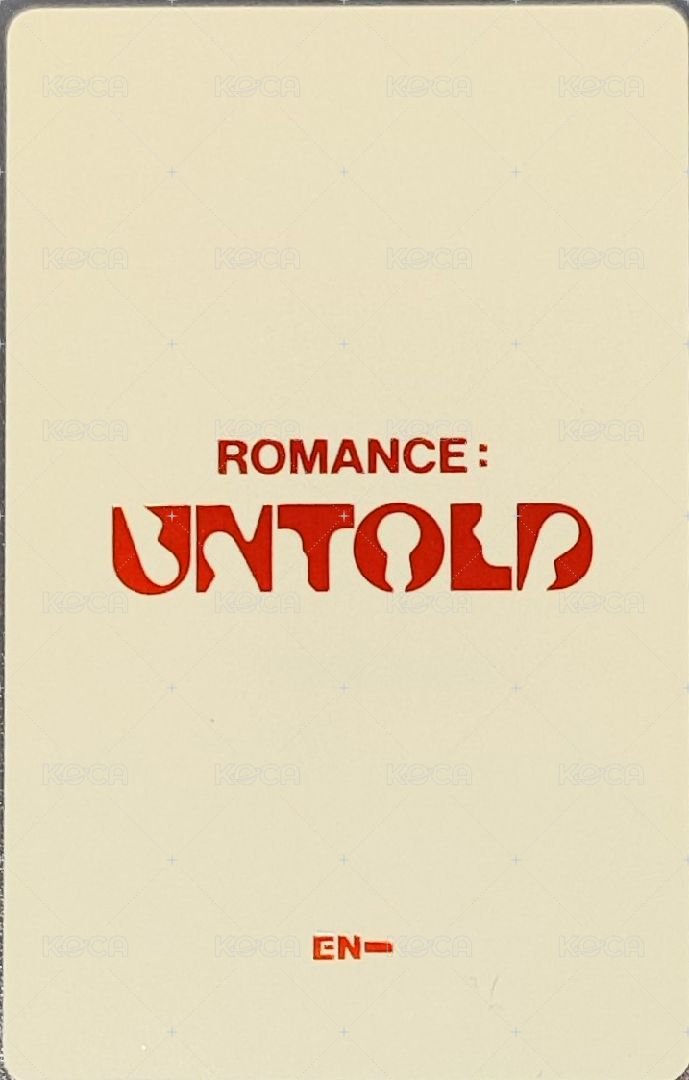 正二 專輯卡 ROMANCE: UNTOLD JAKE黃版專卡 背面