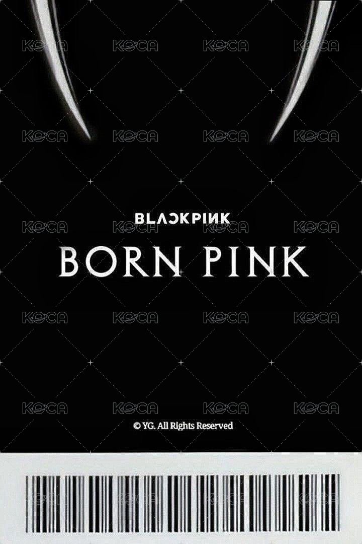 BORN PINK yg 簽售卡 B ver. 背面