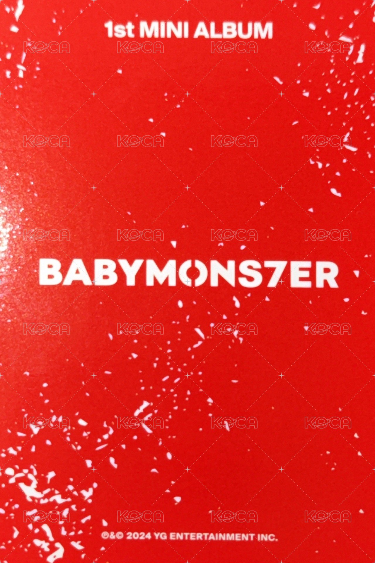 BABYMONS7ER 專輯卡 團封卡 背面