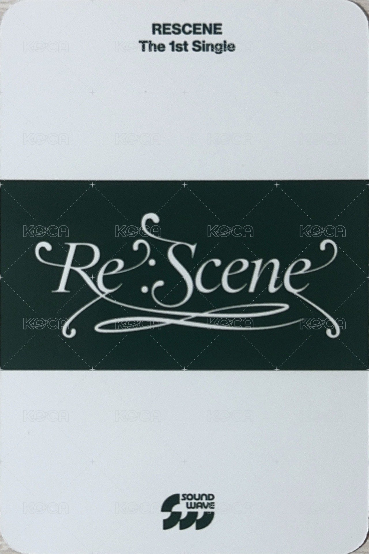 Re:Scene sw 12.0 簽售卡  背面