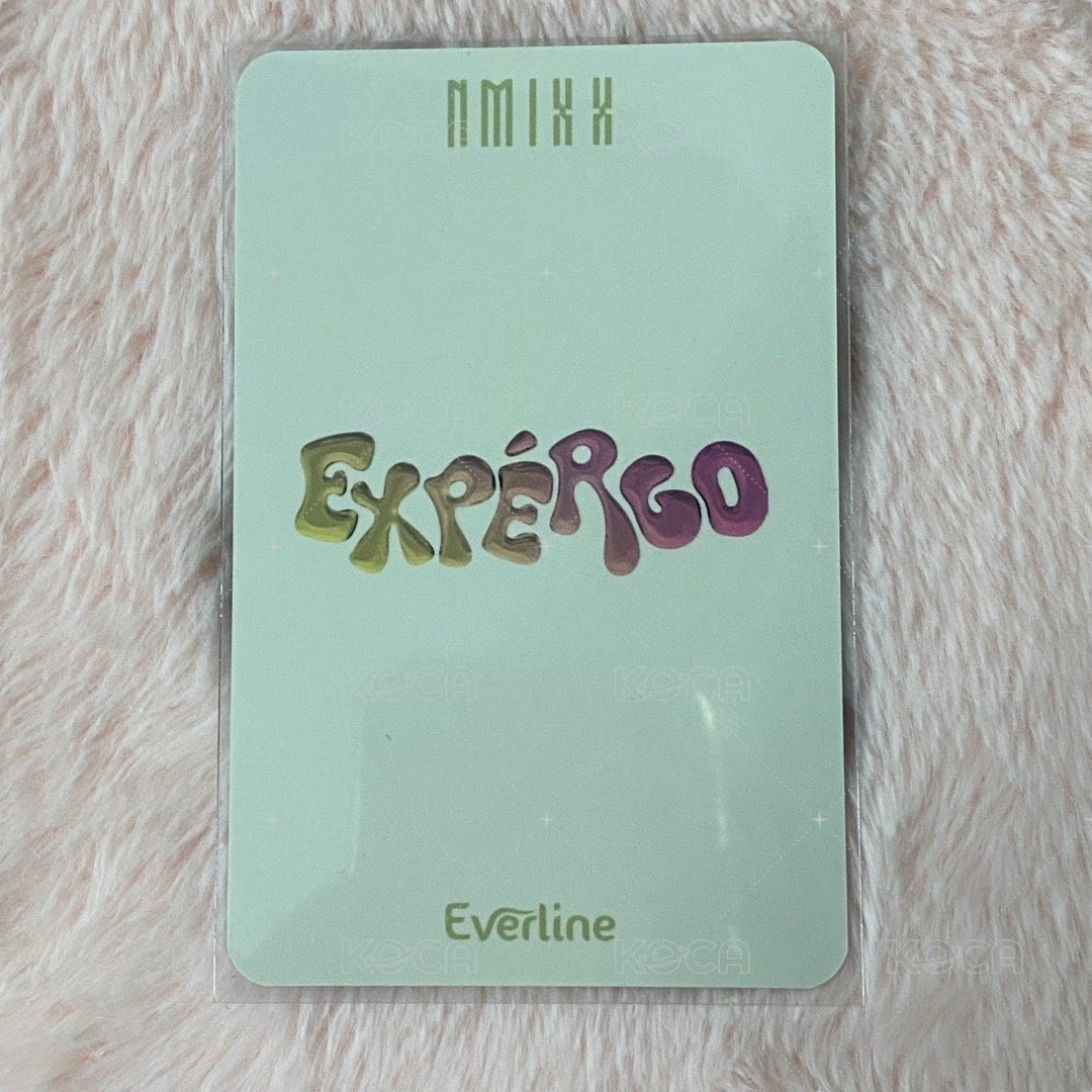 expérgo el 特典卡 預售莉 背面