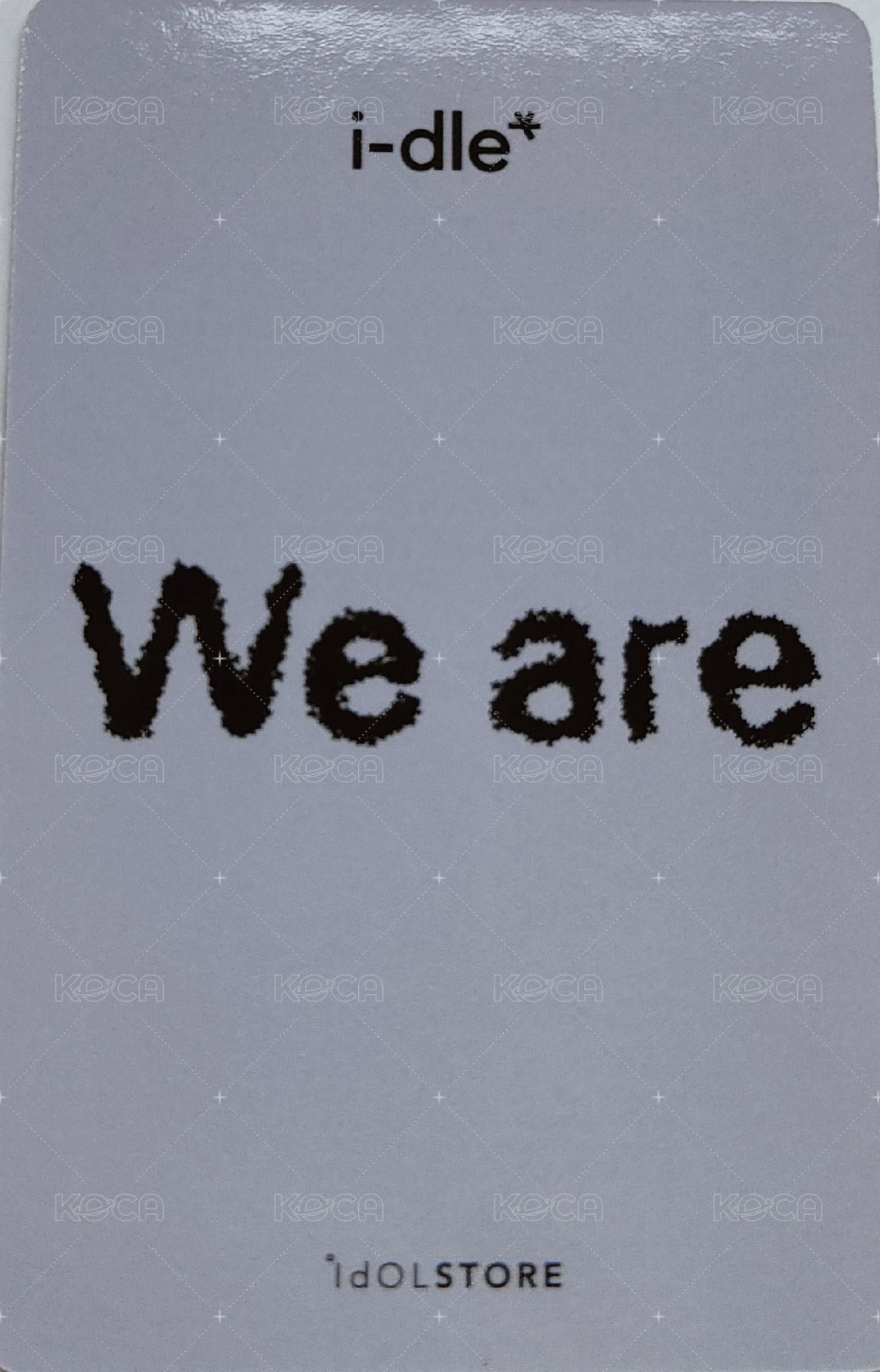 We are   偶店2.0 簽售卡  背面