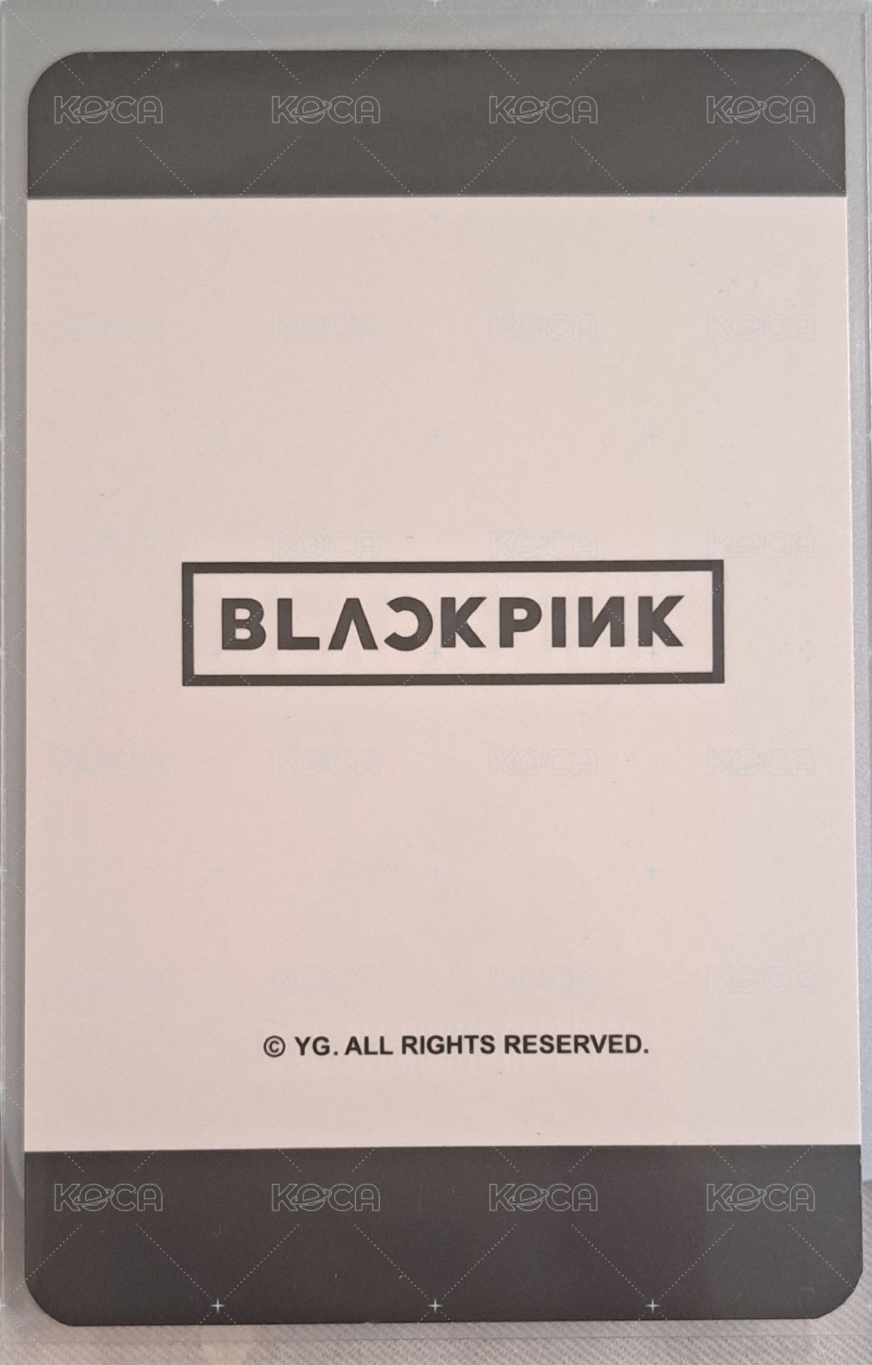 BORN PINK 專輯卡  背面