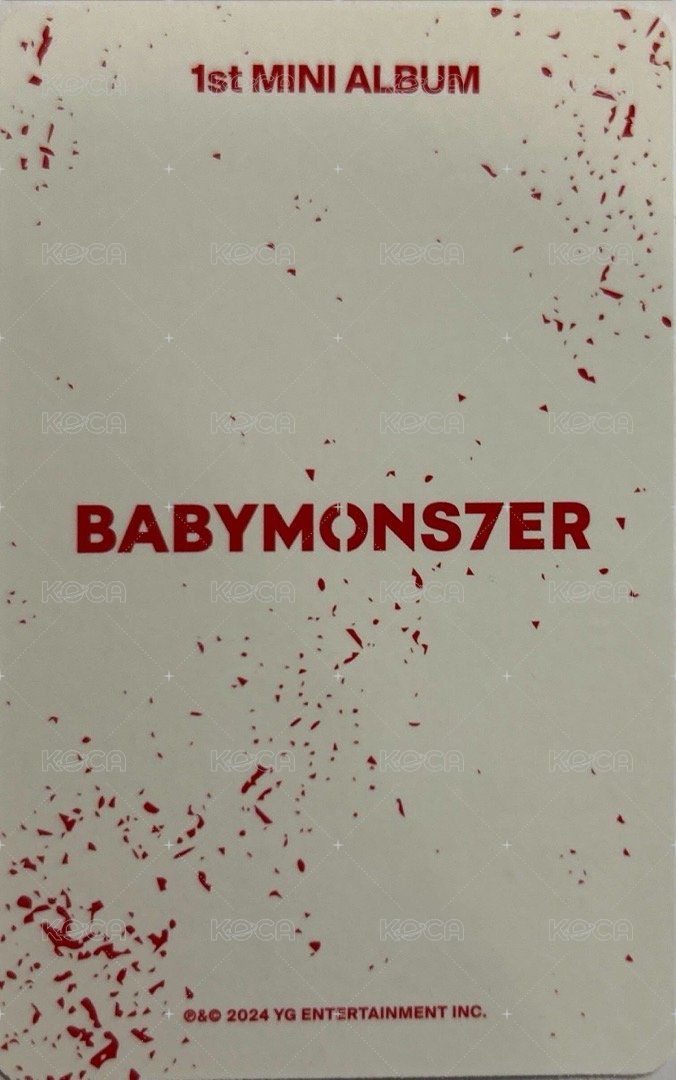 BABYMONS7ER 專輯卡 PB版專卡 Ahyeon 背面