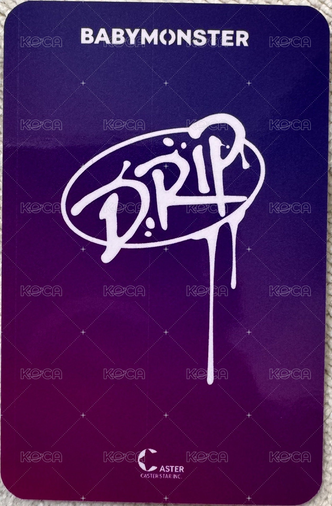 DRIP 滿額卡 上海深圳快閃專輯滿額卡 Asa 背面