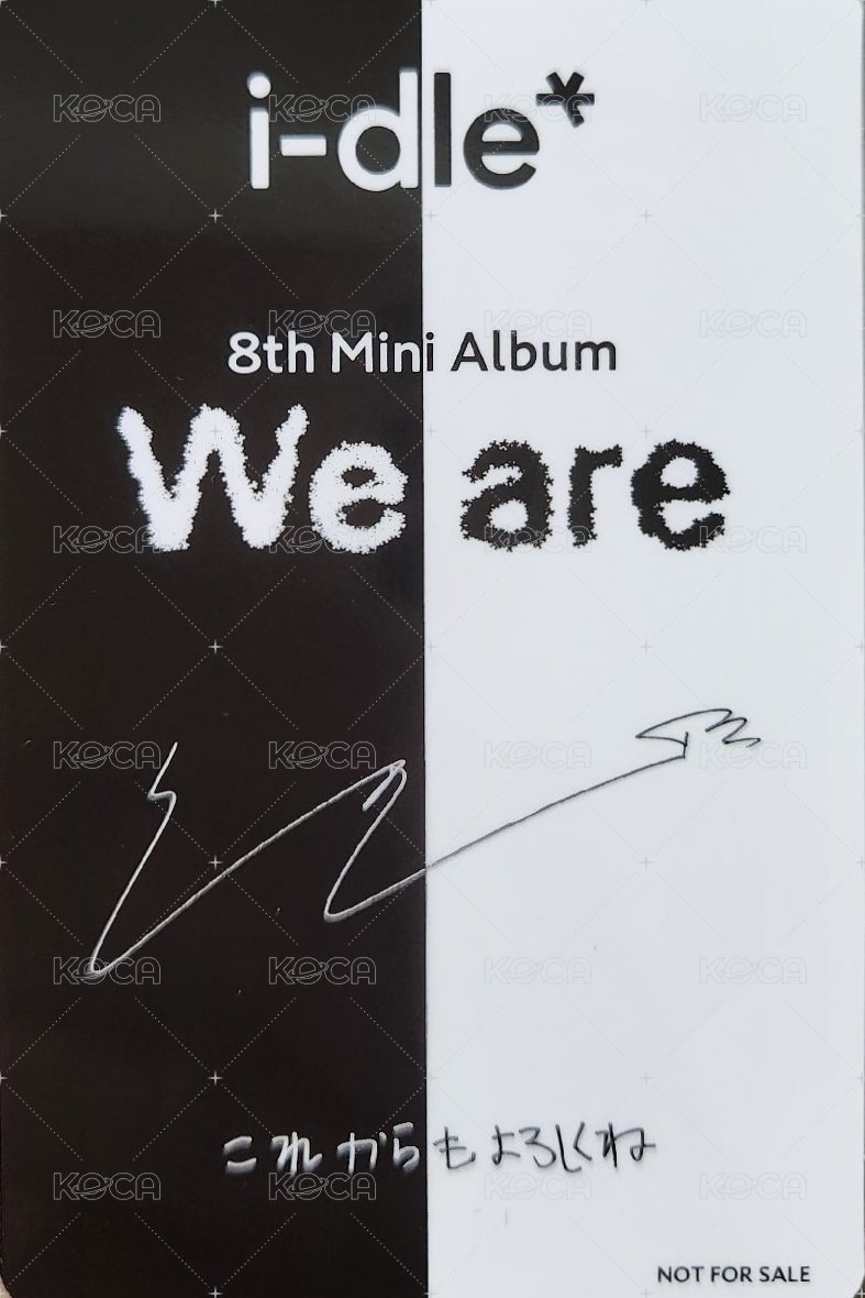 We are 塔店 特典卡 日文卡背 留言卡-娟 背面