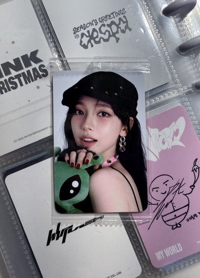 [包裝未拆封] smt 家族 30週年 Ktown4u 幸運卡 KARINA 外星柚