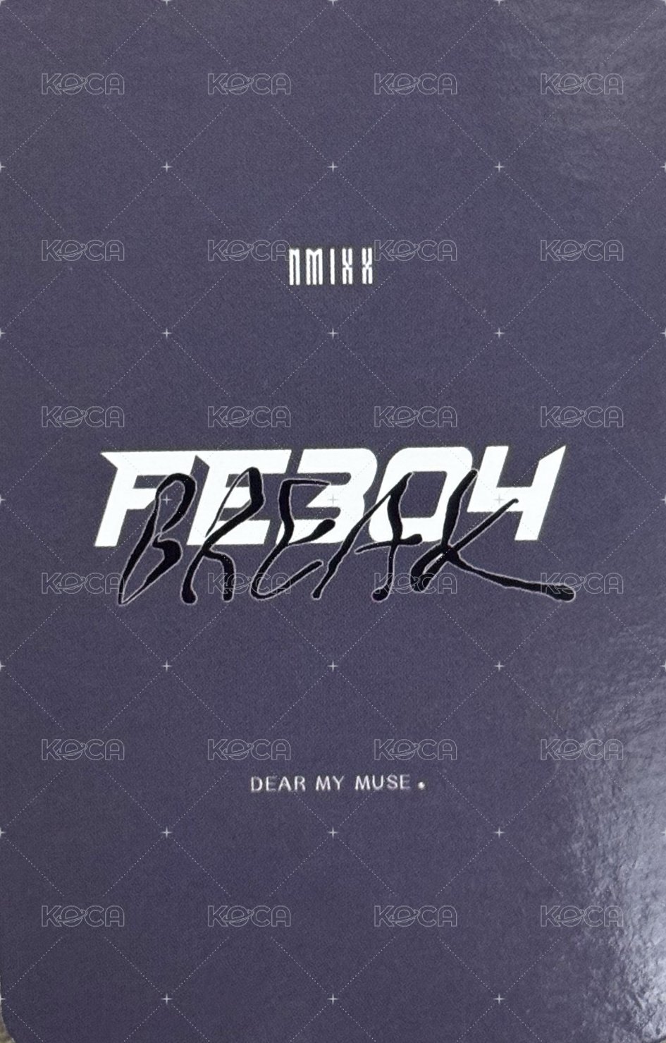 Fe3O4: BREAK dmm 線上 簽售卡 臉頰比心圭 背面