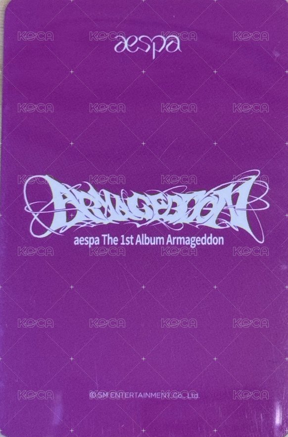 Armageddon House Of Kpop 簽售卡 新加坡簽售吉 背面