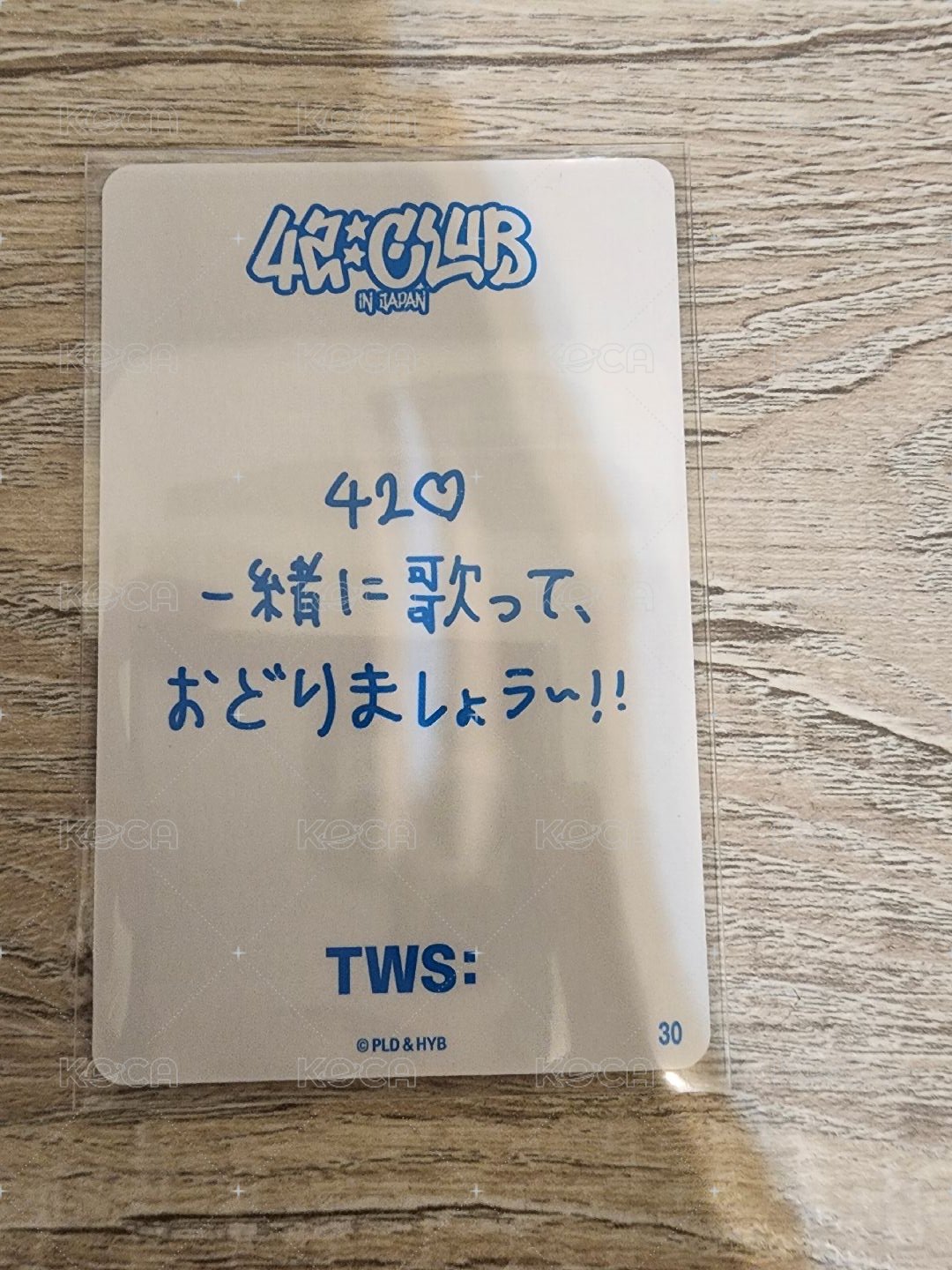 隨機卡 忙內日巡 背面