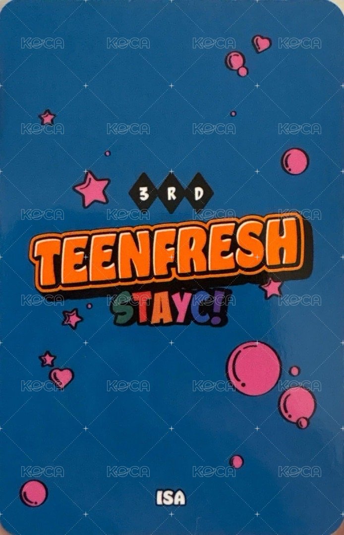 TEENFRESH 專輯卡 單封 專卡莎 背面