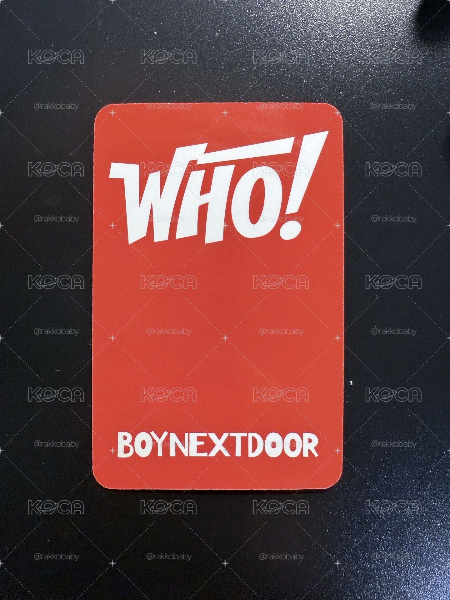 ❇️ WHO! 楠藝 ny 幸運卡 朴成淏