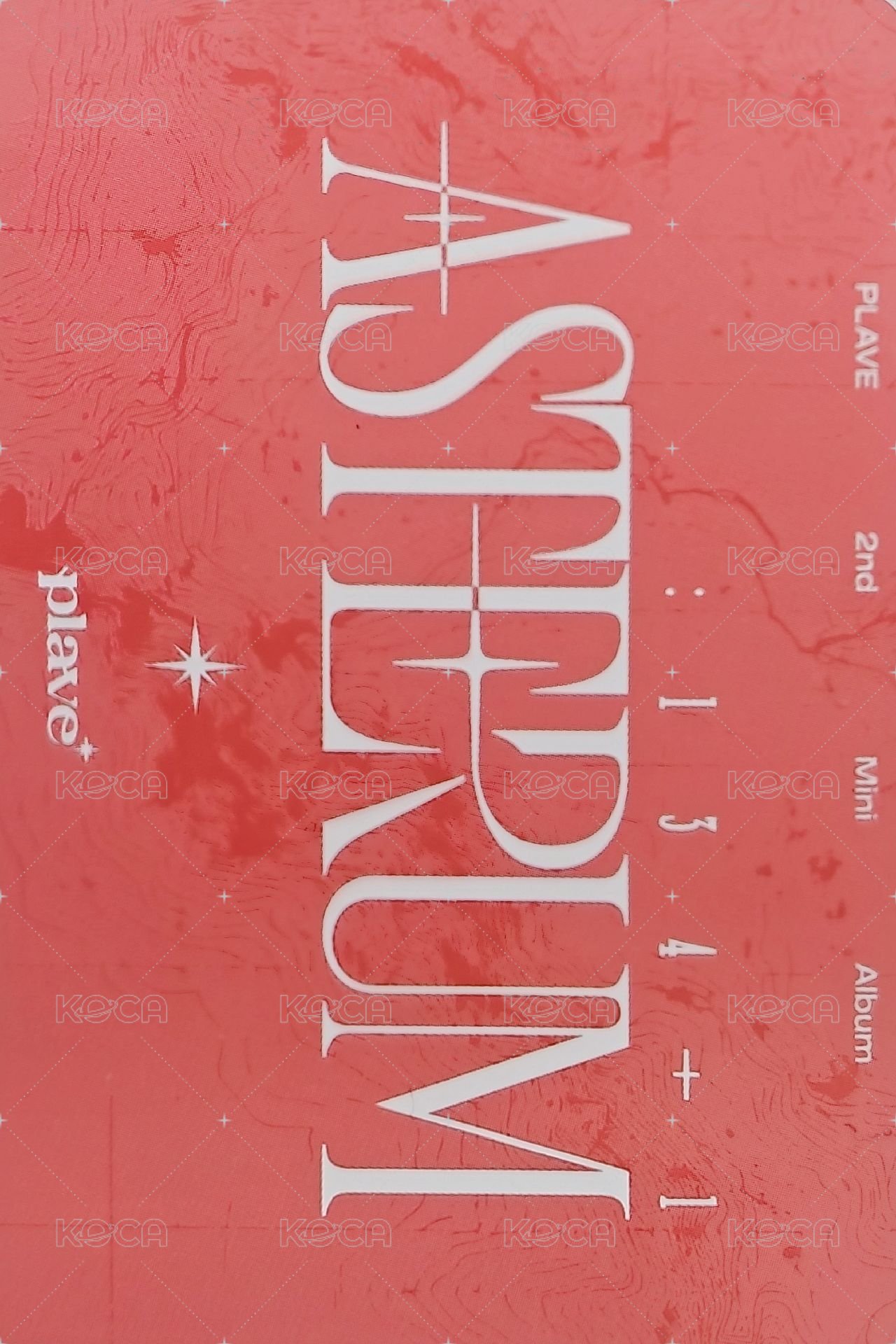 asterun 專輯卡 迷二粉版團卡 背面