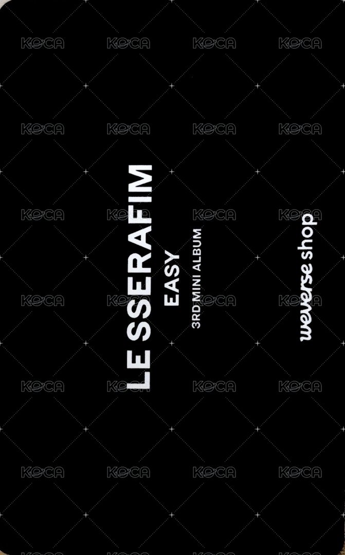 EASY YT 直播卡 直播特典 背面