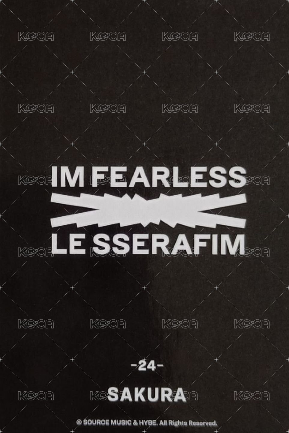 FEARLESS JP 周邊卡 金簽 背面